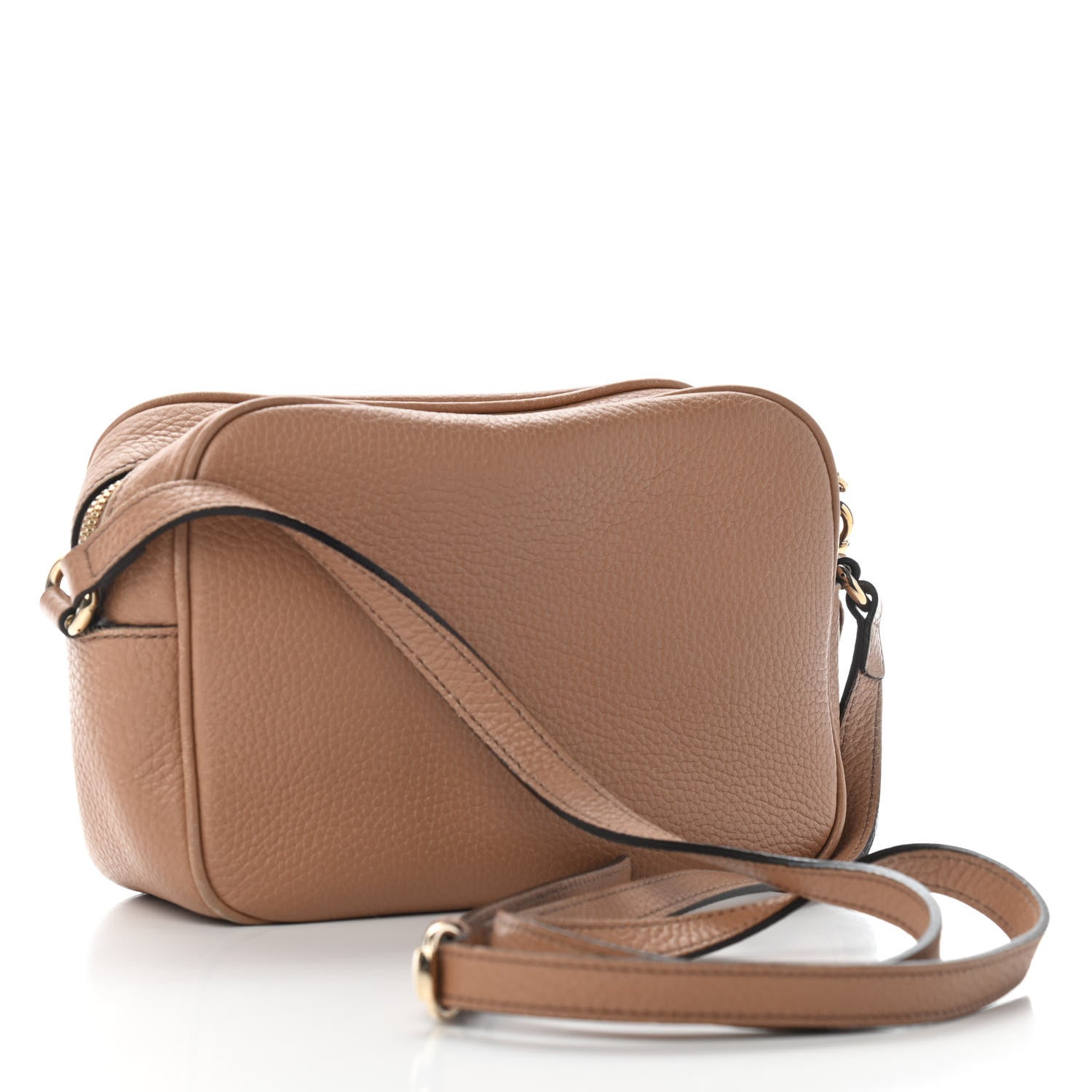 Gucci Pebbled Calfskin Small Soho Disco Bag Camelia 3 of 8