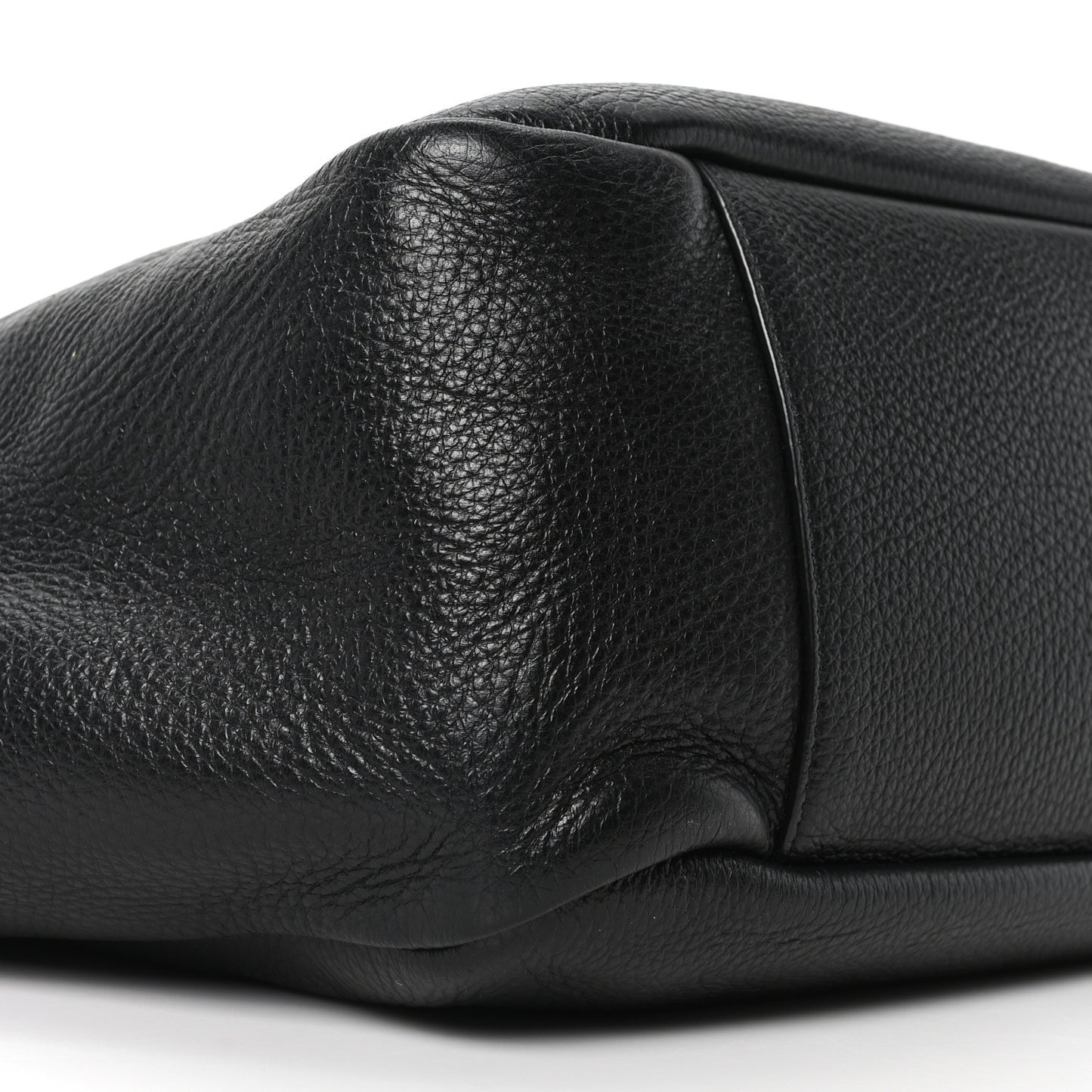 Grained Deerskin Bea Tote Black