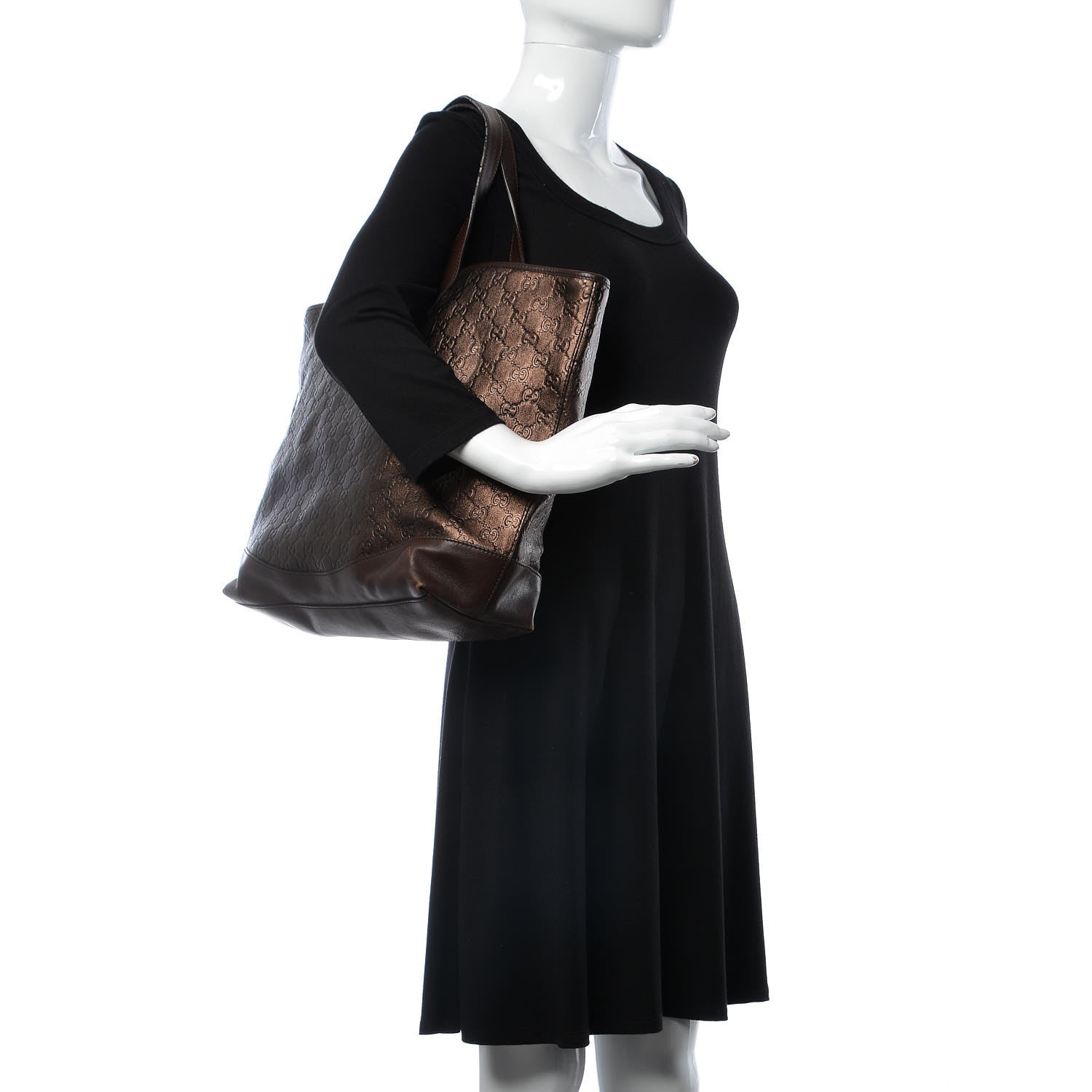 Gucci Guccissima Large Tote Bronze 2 of 18