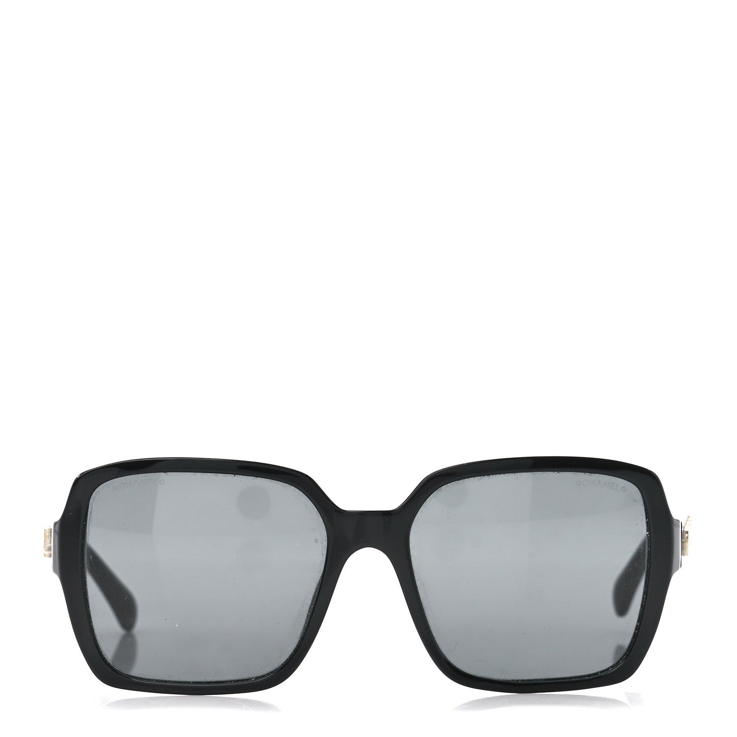 Chanel Acetate Polarized Square Sunglasses 5408 Black 2 of 8