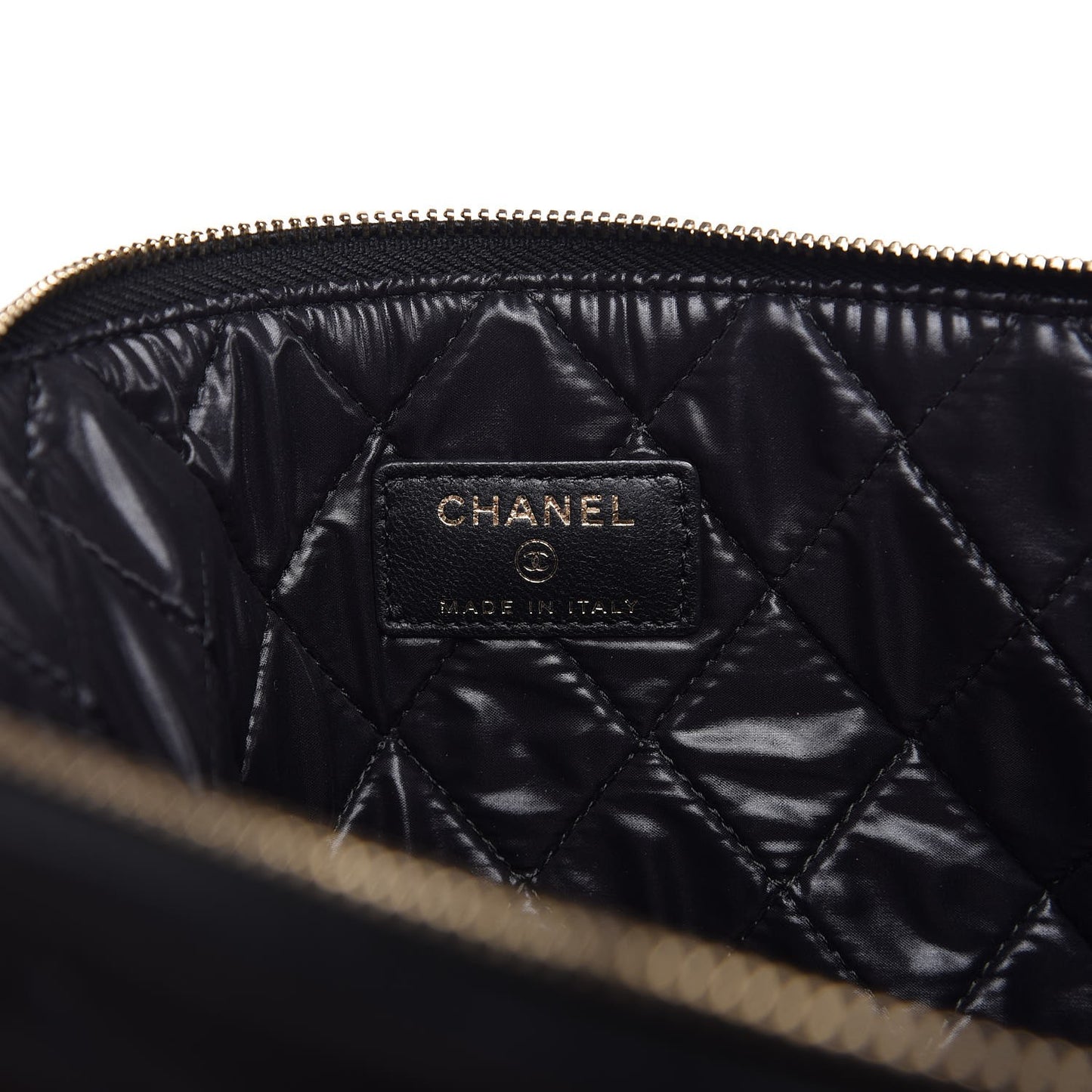 Lambskin Patchwork Large Cosmetic Case Multicolor