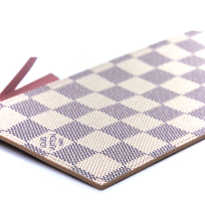 Louis Vuitton Damier Azur Felicie Chain Wallet Zippered Insert Rose Ballerine 6 of 9