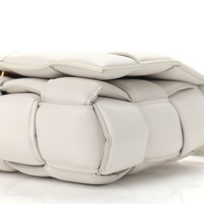 Bottega Veneta Nappa Maxi Intreccio Padded Cassette Crossbody Bag Chalk 9 of 10
