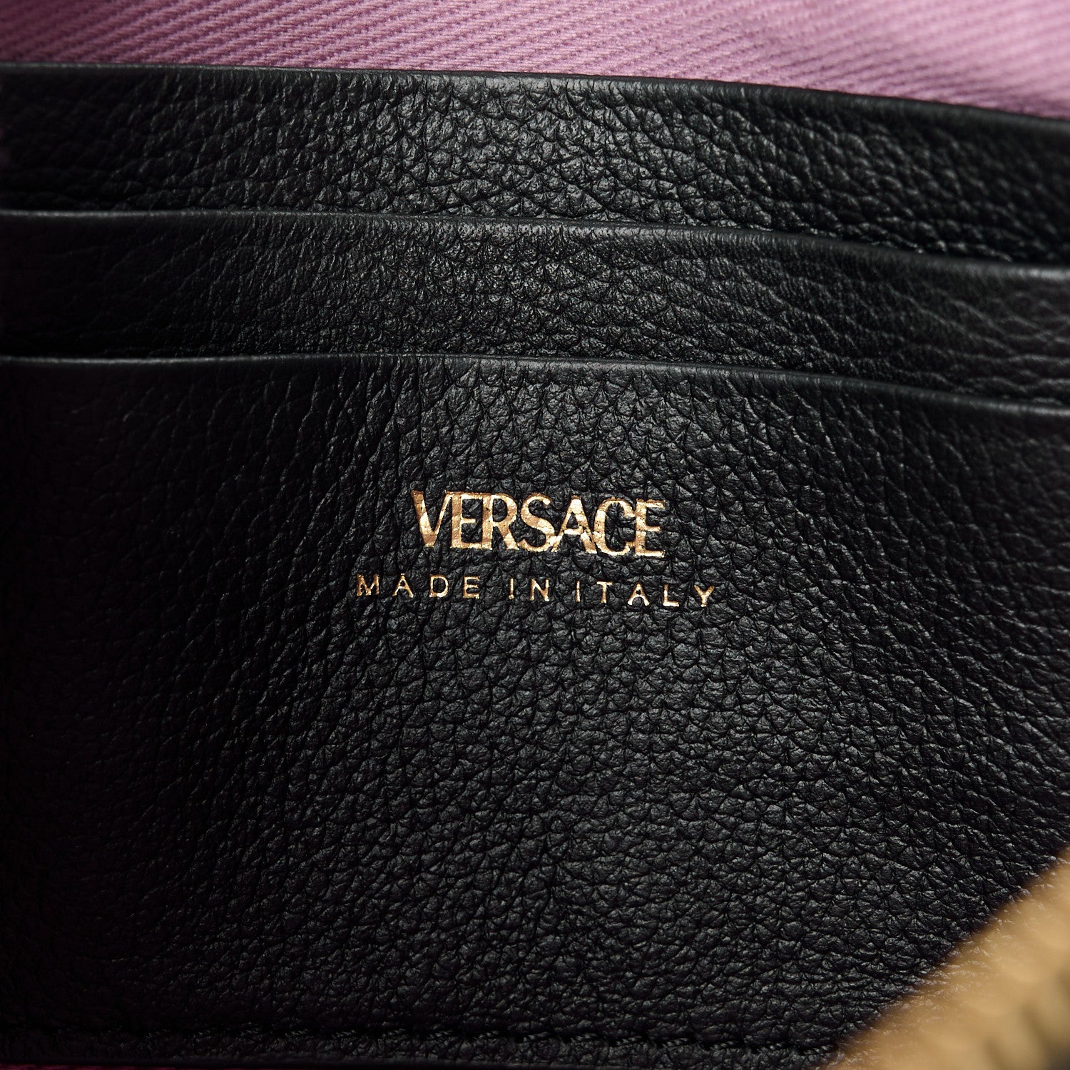 Versace Grained Calfskin La Medusa Pouch Black 6 of 8