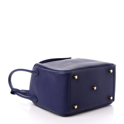 Hermes Taurillon Clemence Lindy 26 Bleu Encre 4 of 9