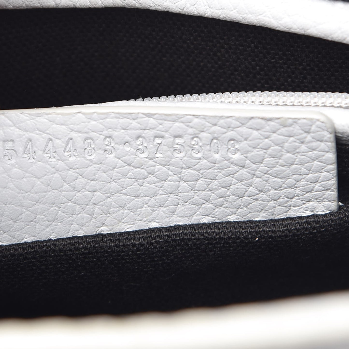 Pebbled Calfskin Mini Padlock Tote Gray