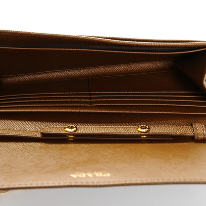 Prada Saffiano Metal Large Chain Wallet Cannella 5 of 6