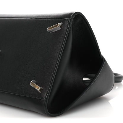 Salvatore Ferragamo Calfskin Medium Hug Soft Bicolor Shoulder Bag Black Flame Red 10 of 12
