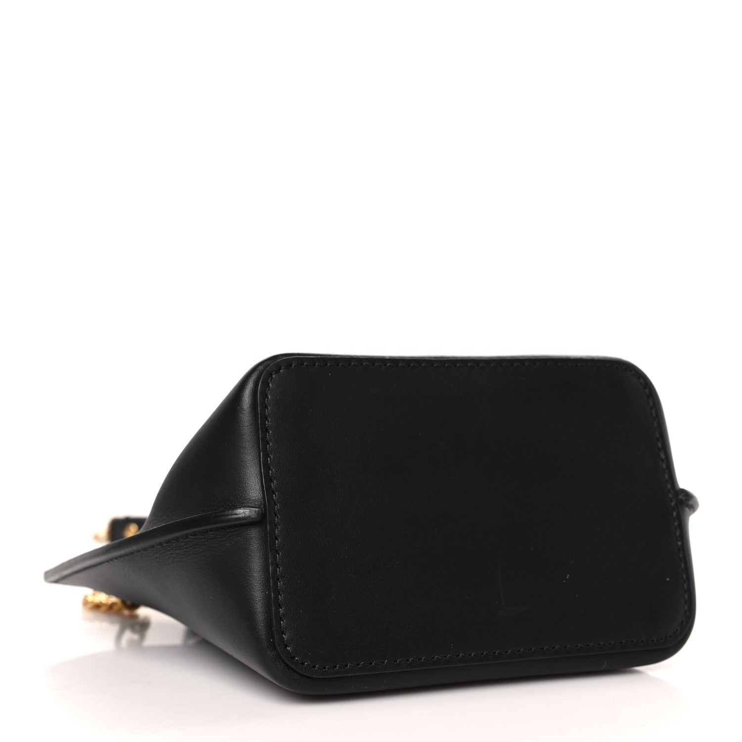 Versace Vitello Mini Virtus Bucket Bag Black 4 of 8