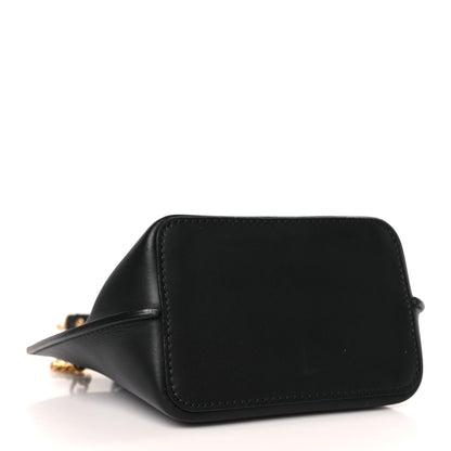 Versace Vitello Mini Virtus Bucket Bag Black 4 of 8