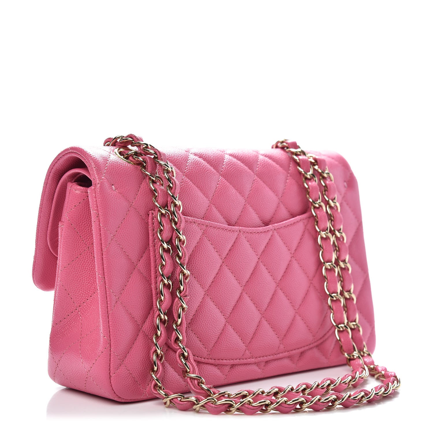 Chanel Caviar Quilted Small Double Flap Pink 3 of 12