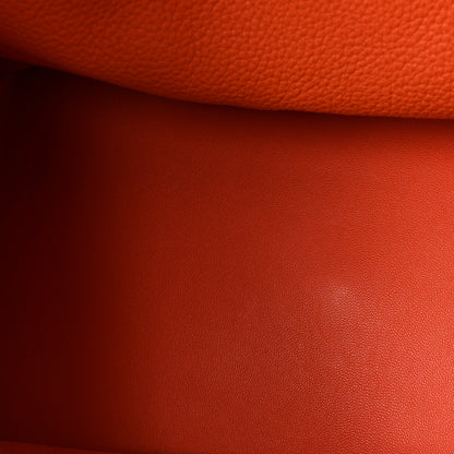 Hermes Taurillon Clemence Lindy 34 Orange 5 of 9