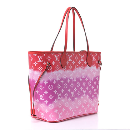 Louis Vuitton Monogram Escale Neverfull MM Rouge 3 of 8