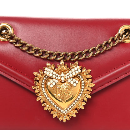Dolce & Gabbana Smooth Calfskin Mini Devotion Crossbody Bag Poppy Red 7 of 13