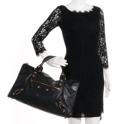 Balenciaga Agneau Giant 21 Rose Gold Hardware Work Black 2 of 11