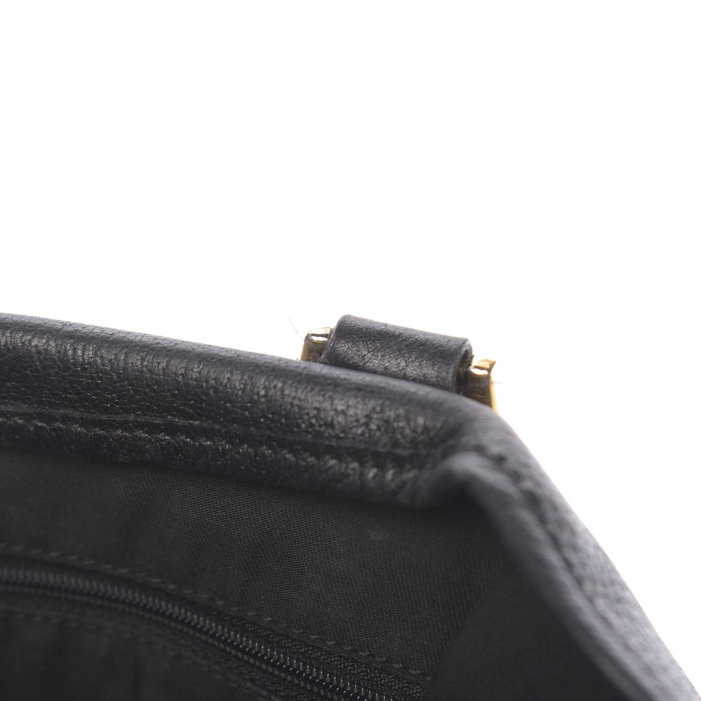 Calfskin Small D Ring Tote Black