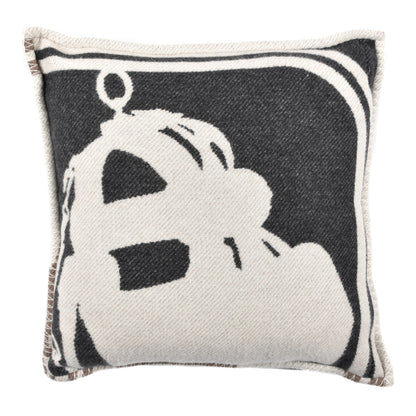 Hermes Merino Wool Cashmere Brides De Gala Pillow Ecorce 2 of 3