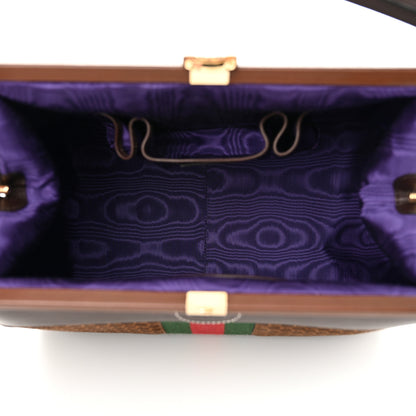 Gucci Suede GG Monogram Mini Virgo Tote Brown 5 of 10