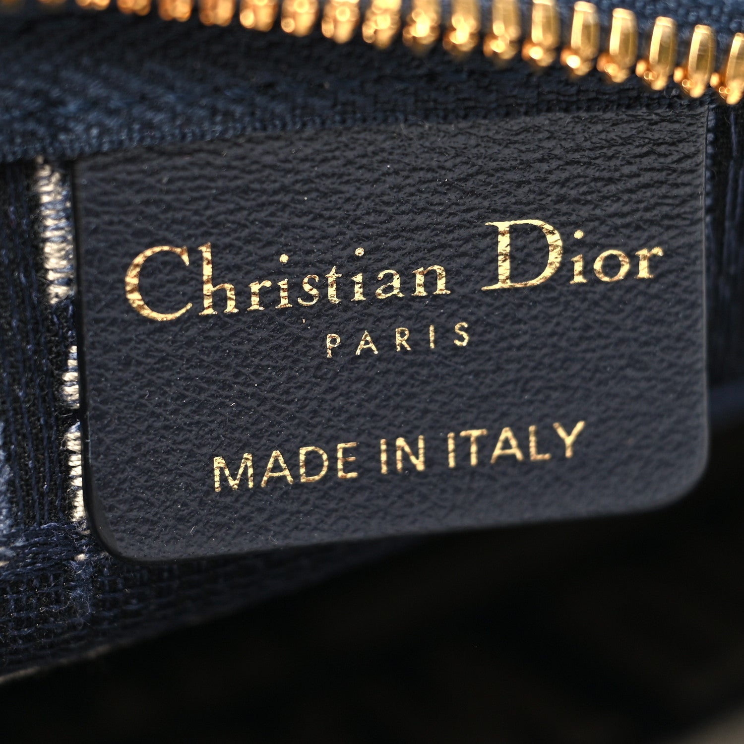 Christian Dior Velvet Oblique Cosmetic Pouch Blue 6 of 9