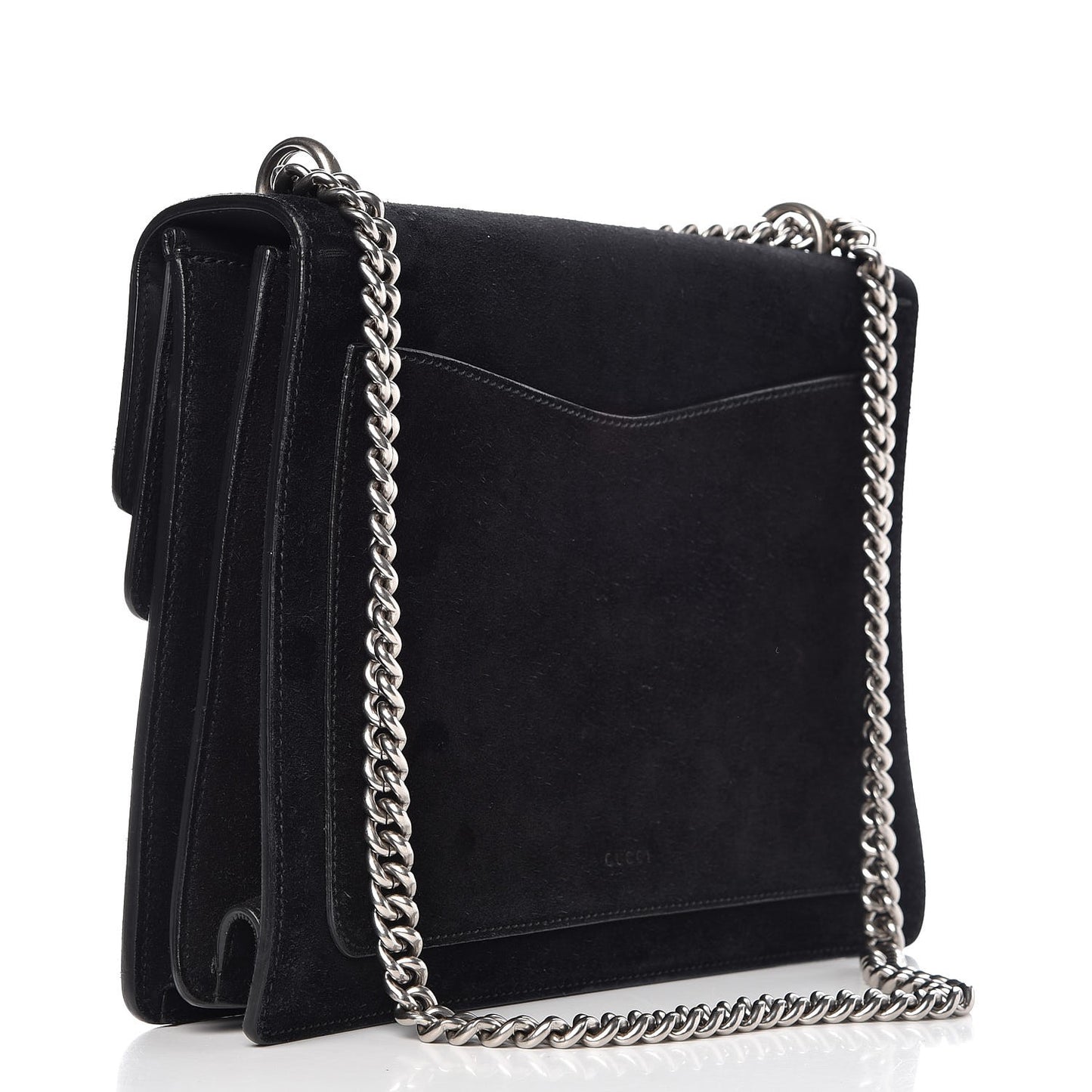 Suede Medium Dionysus Shoulder Bag Black