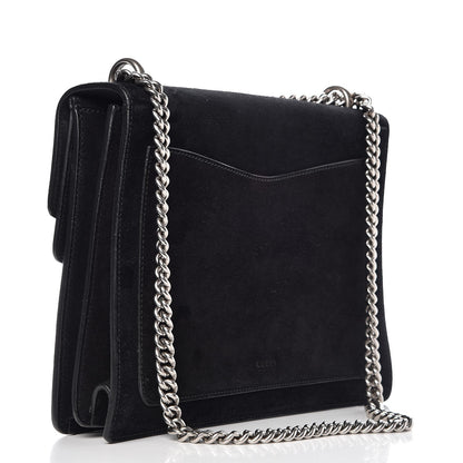 Gucci Suede Medium Dionysus Shoulder Bag Black 4 of 8