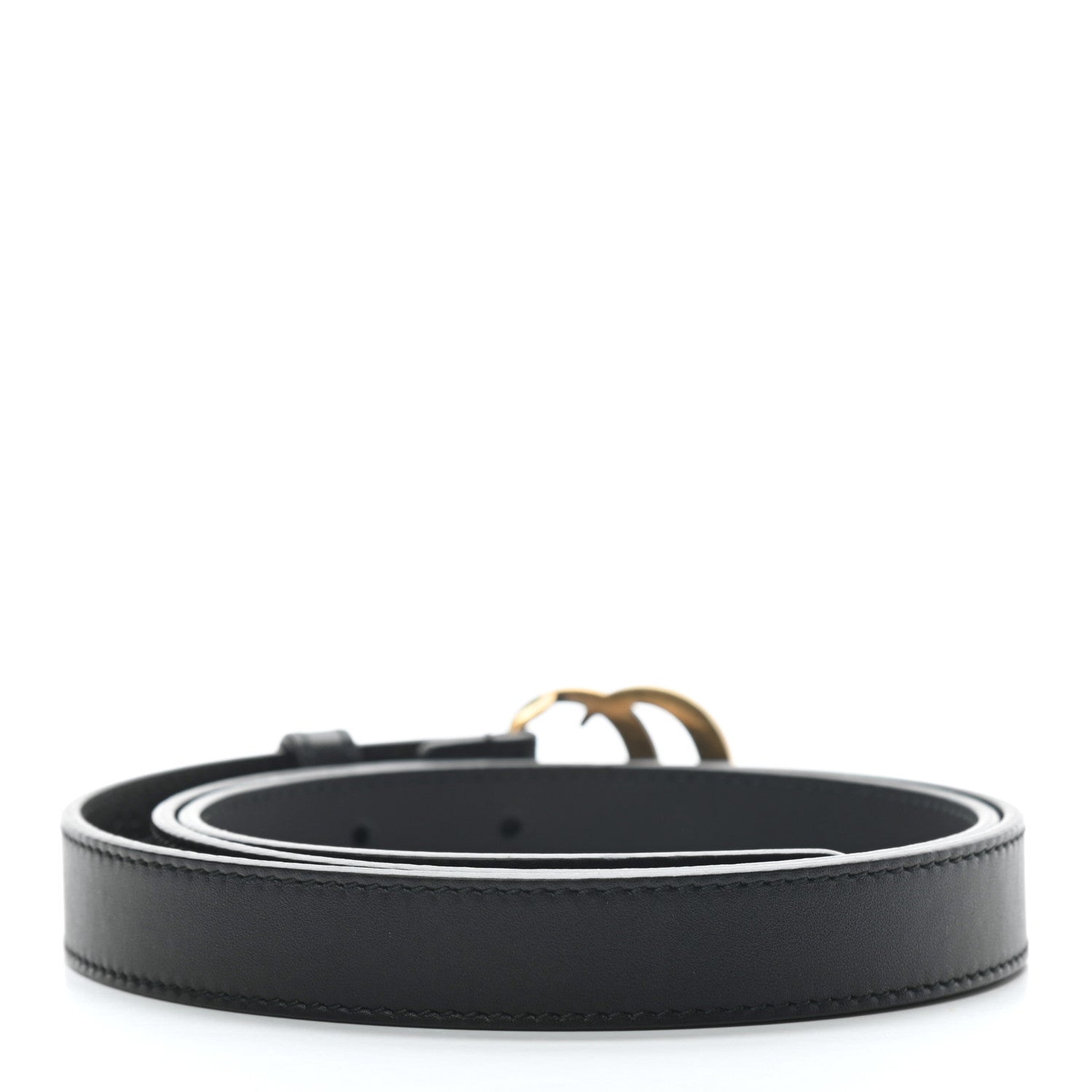 Gucci Calfskin Double G 20mm Belt 85 34 Black 2 of 5