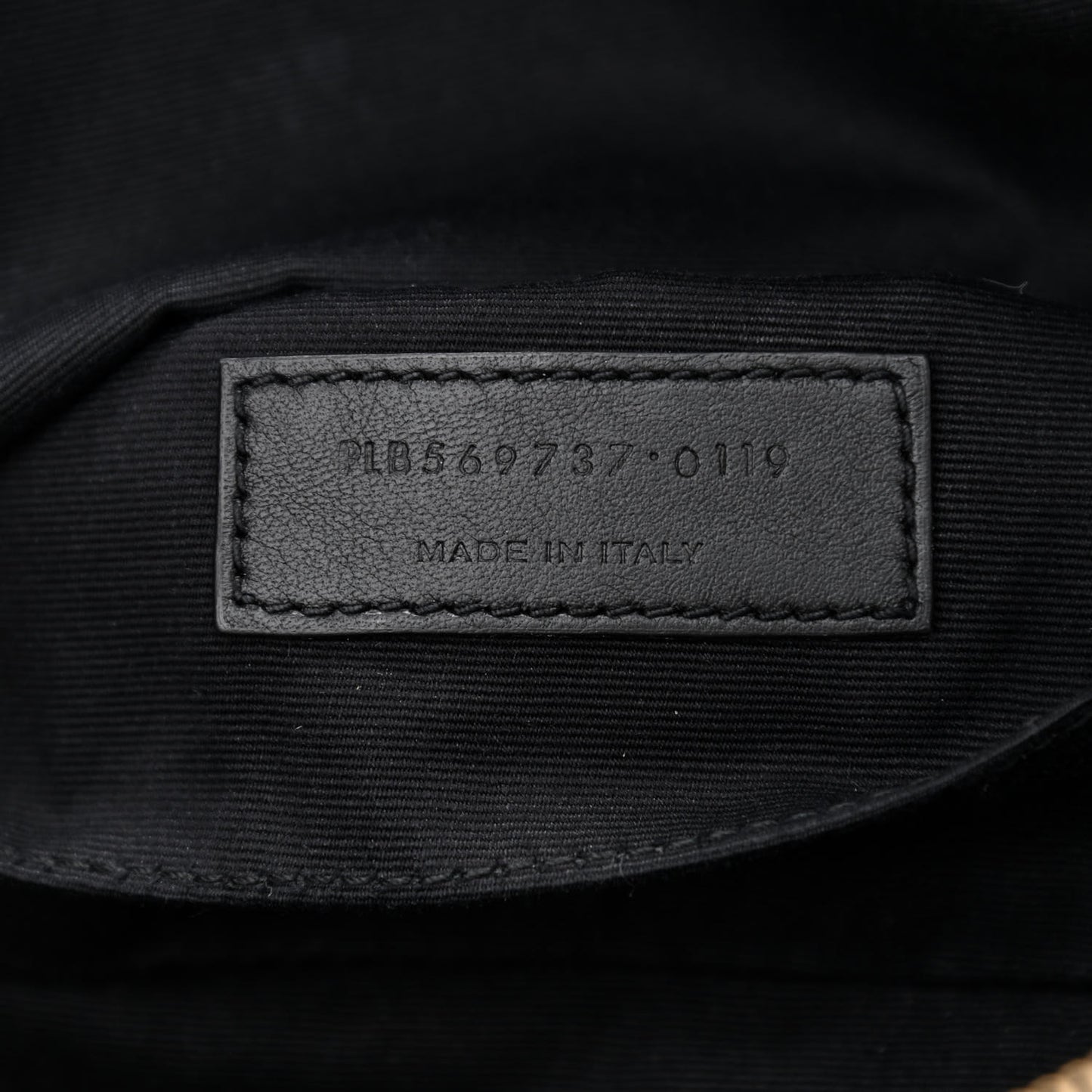 Grain De Poudre Monogram Belt Bag Black