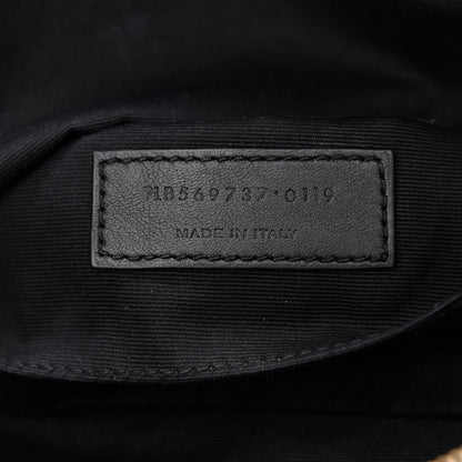 Saint Laurent Grain De Poudre Monogram Belt Bag Black 7 of 12