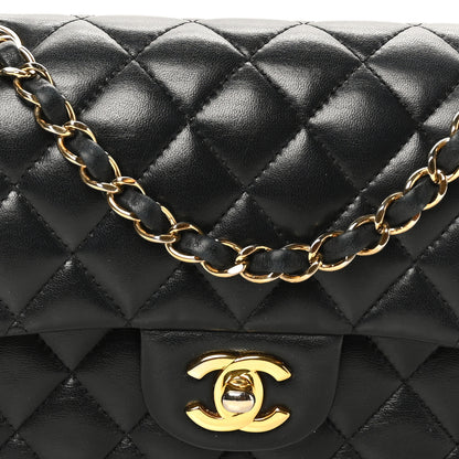 Chanel Lambskin Quilted Small Double Flap Black 8 of 11