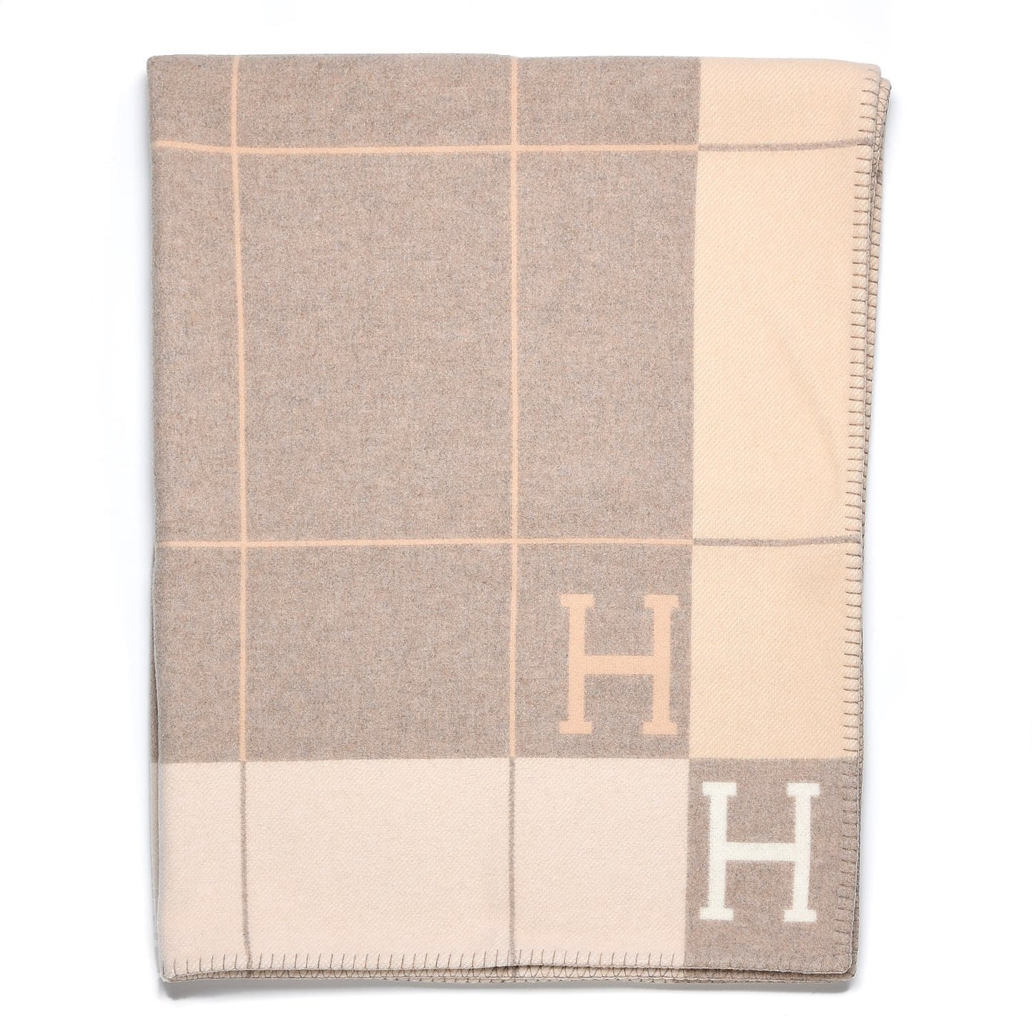 Wool Cashmere Avalon III Blanket Coco Camomille