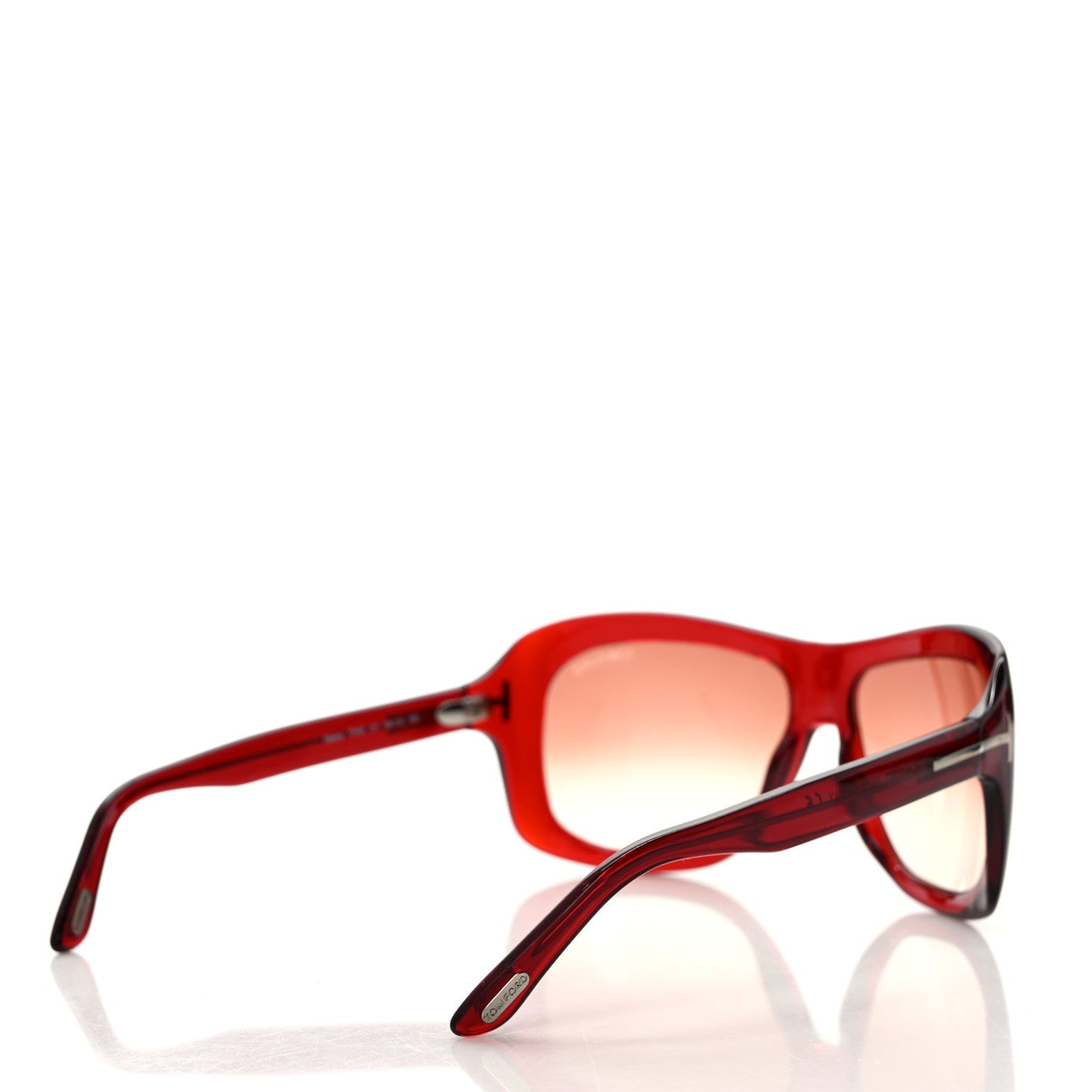 Tom Ford Acetate Tatiana Sunglasses TF63 Red 4 of 8