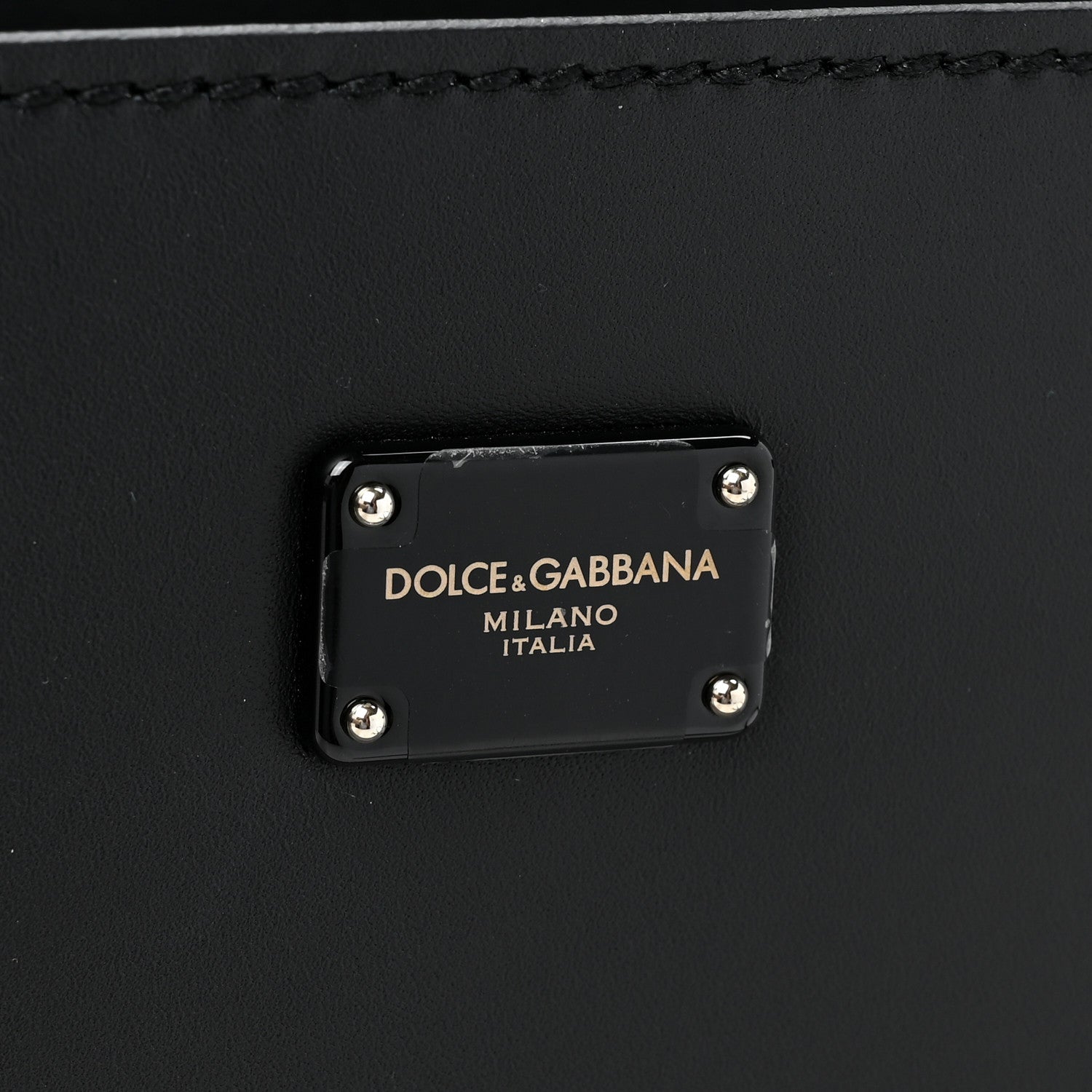 Dolce & Gabbana Calfskin Miss Sicily Satchel Black 9 of 16