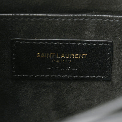 Saint Laurent Calfskin Large Monogram Sunset Black 6 of 8