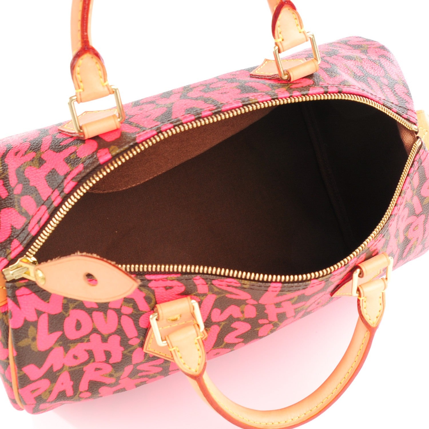 Louis Vuitton Monogram Graffiti Speedy 30 Fuchsia 7 of 8