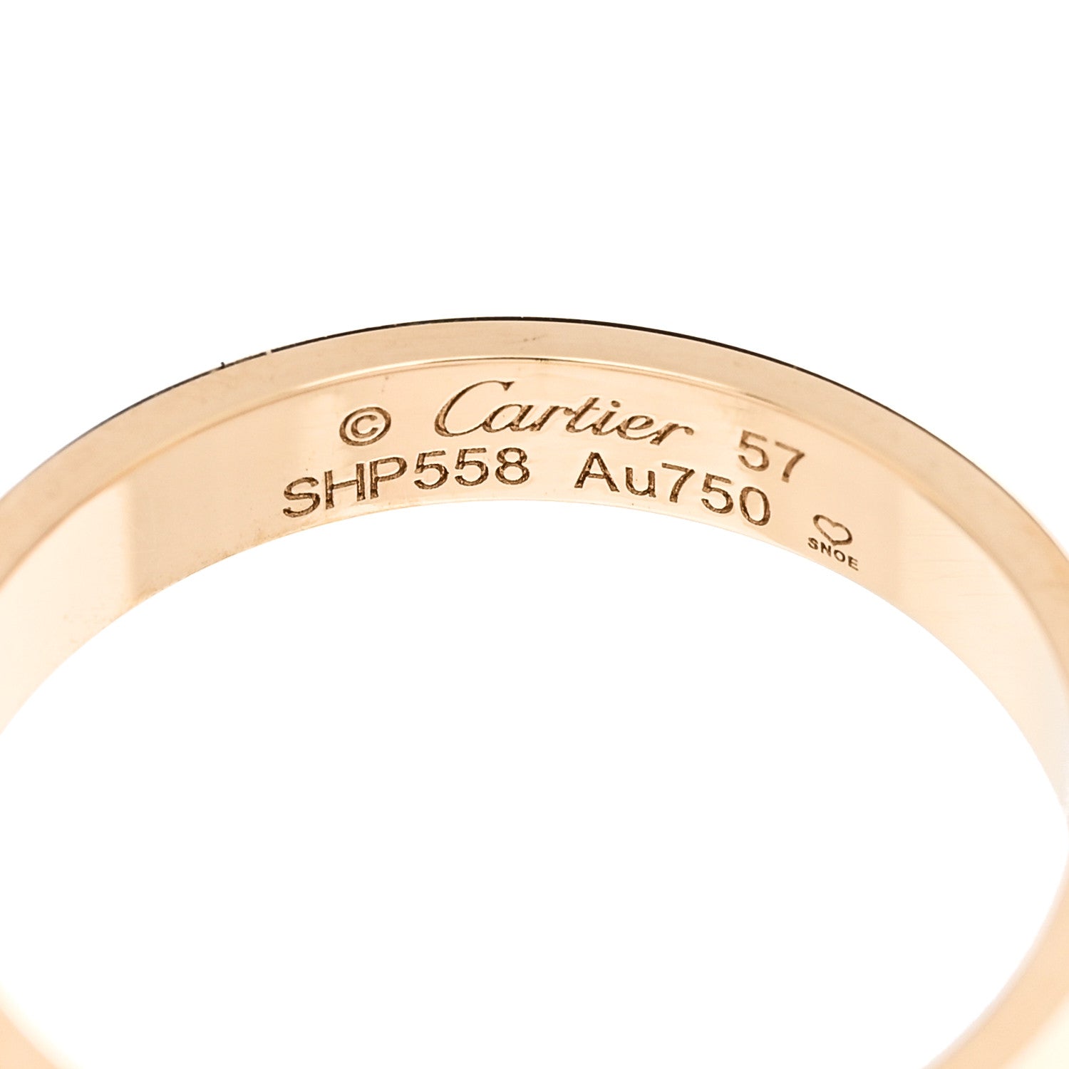 Cartier 18K Yellow Gold 3.5mm LOVE Wedding Band Ring 57 8 4 of 5