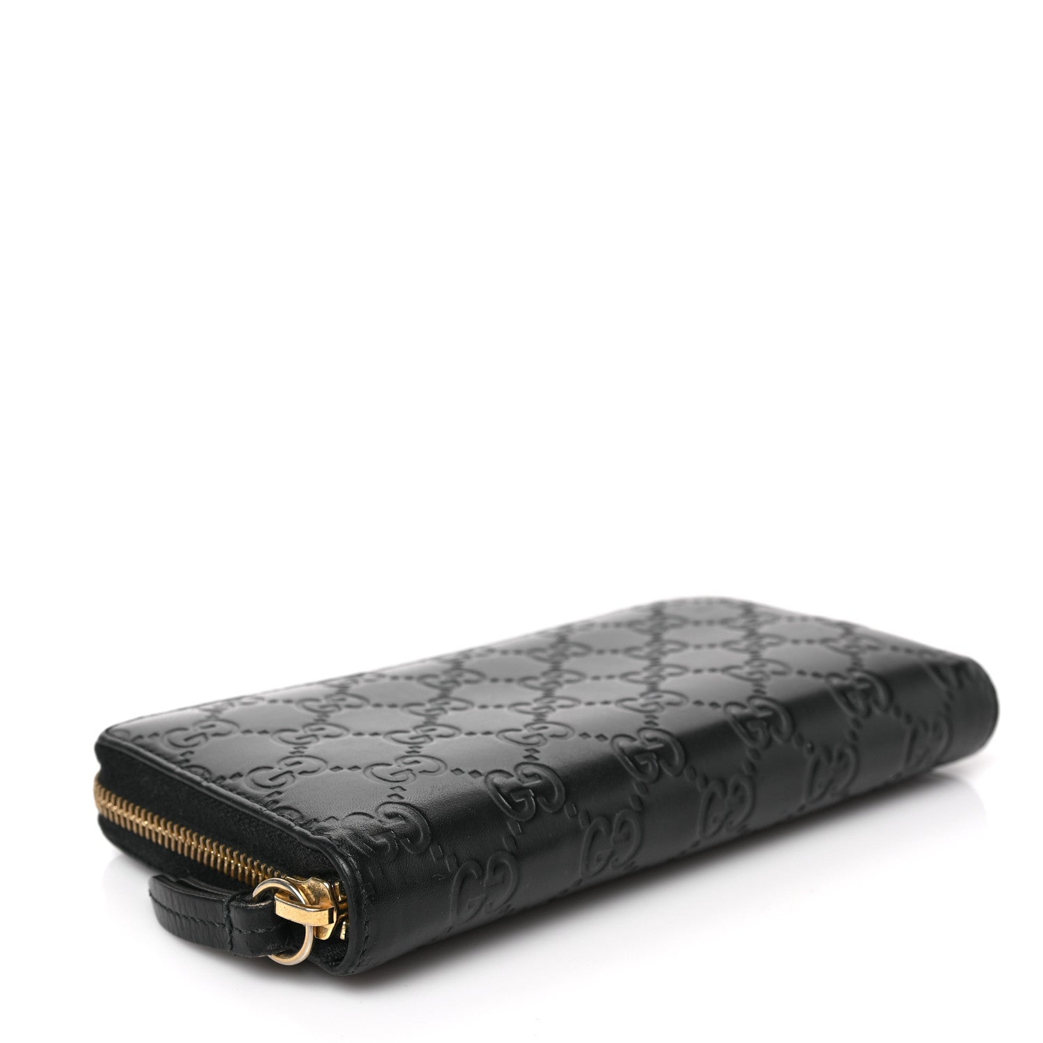 Gucci Guccissima Signature Zip Around Wallet Black 4 of 6