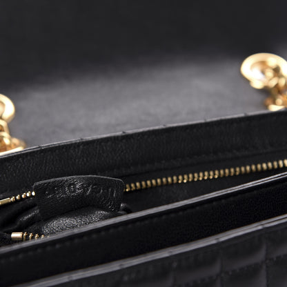 Celine Calfskin Quilted Small C Bag Black 9 of 10