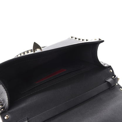 Valentino Garavani Vitello Medium Rockstud Flip Lock Crossbody Bag Black 5 of 13