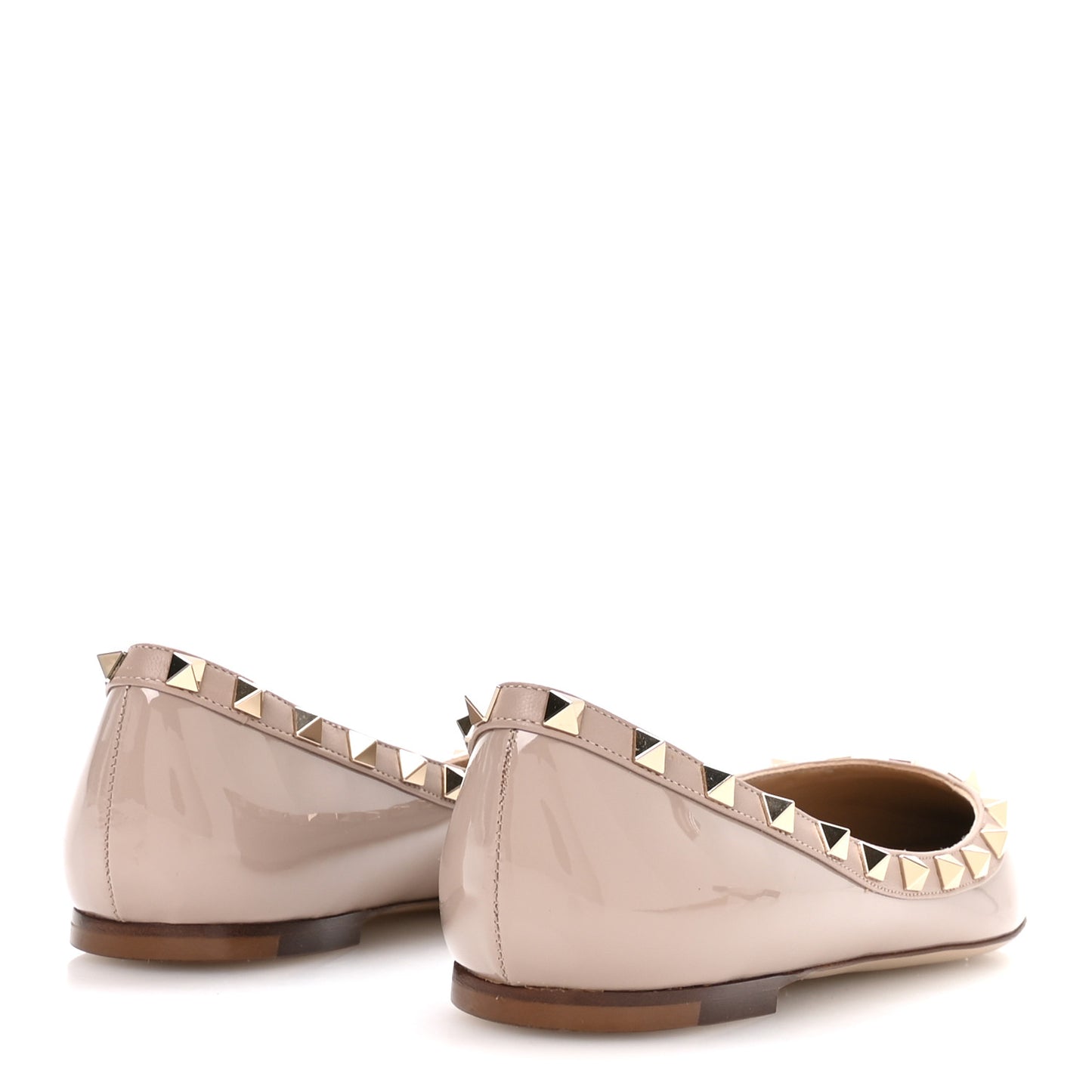 Patent Rockstud Ballerina Flats 38 Poudre