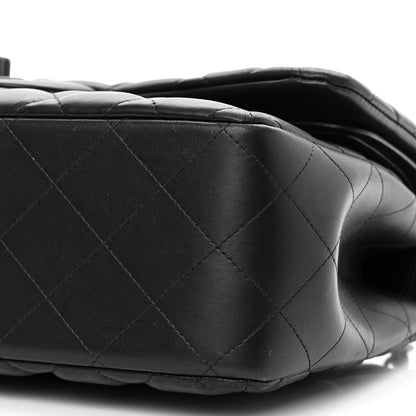 Chanel Lambskin Quilted Jumbo Double Flap So Black 10 of 11