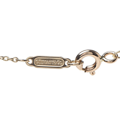 Tiffany 18K Yellow Gold Diamond Enchant Heart Key Pendant Necklace 6 of 7