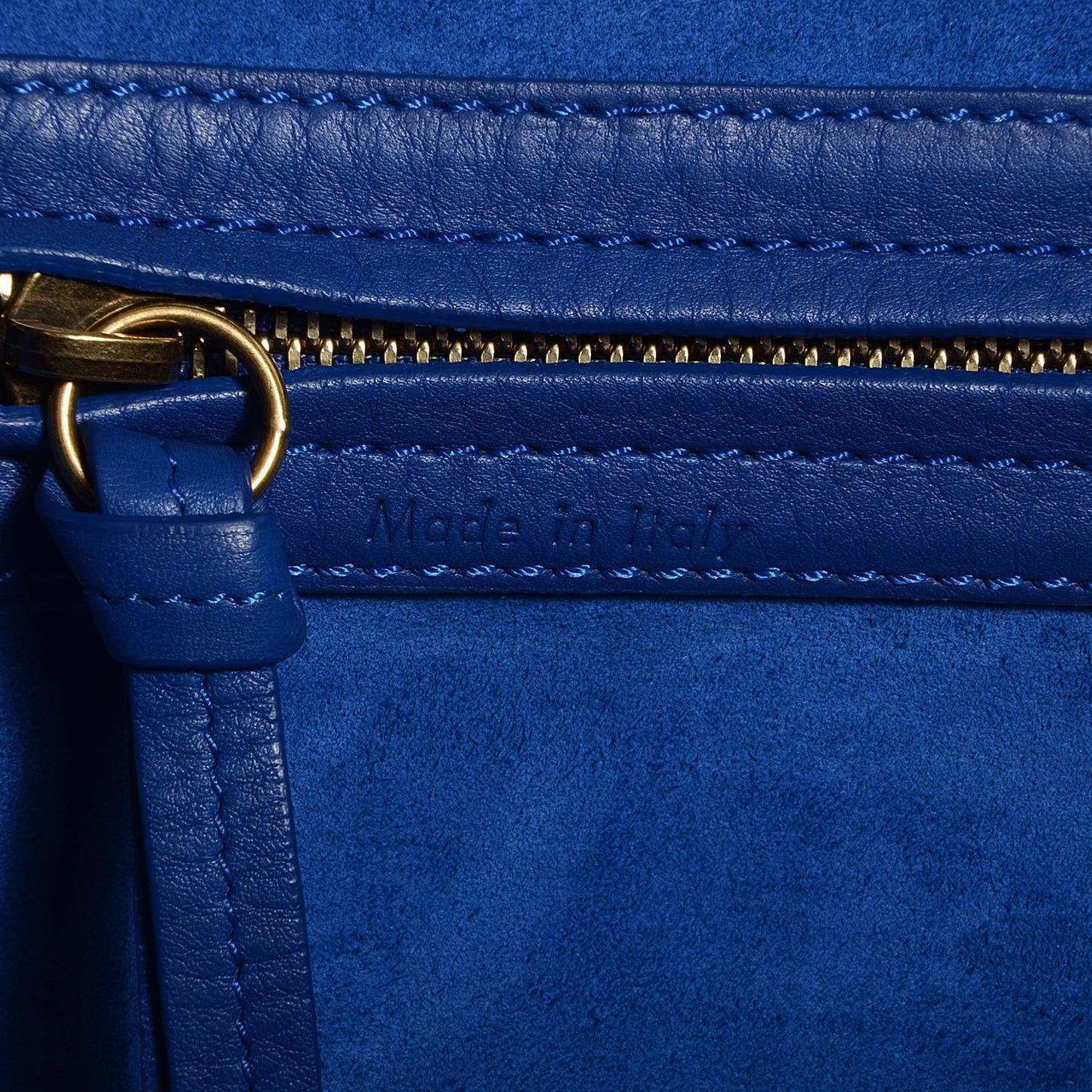 Supple Calfskin Medium Phantom Luggage Royal Blue