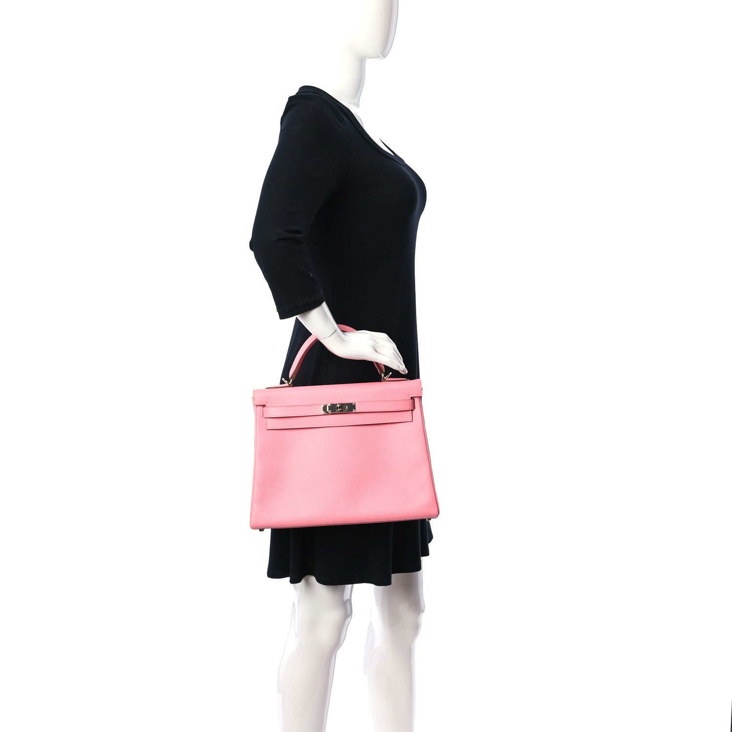 Hermes Epsom Kelly Retourne 32 Rose Confetti 2 of 10