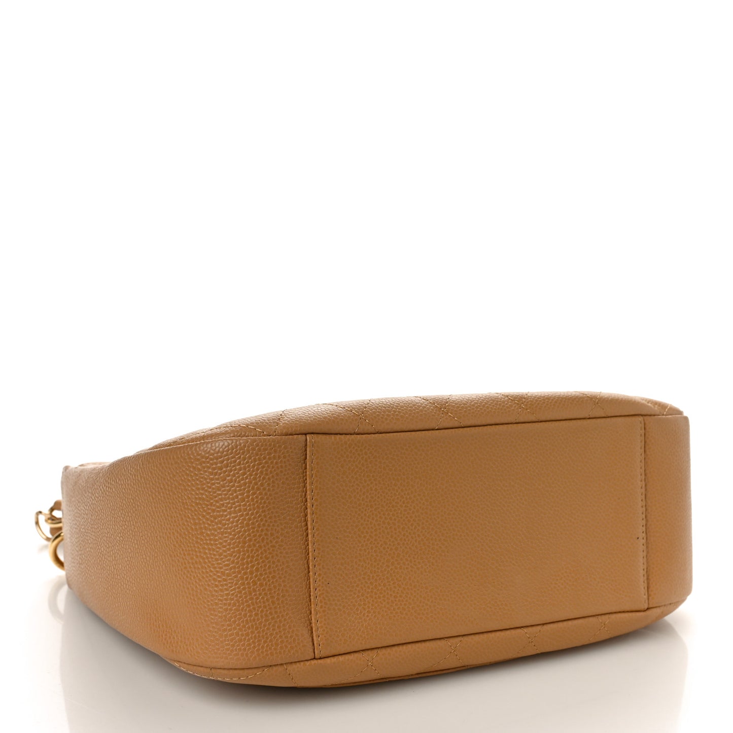 Caviar Quilted Timeless CC Shoulder Bag Beige