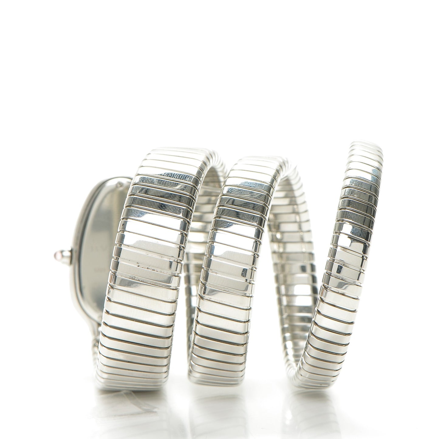 Stainless Steel 35mm Serpenti Tubogas Double Spiral Quartz Watch