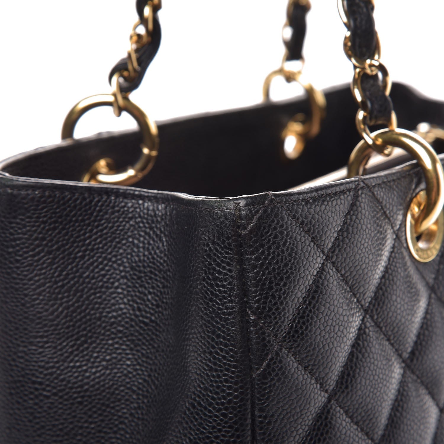 Chanel Caviar Quilted Grand Shopping Tote GST Black 12 of 16