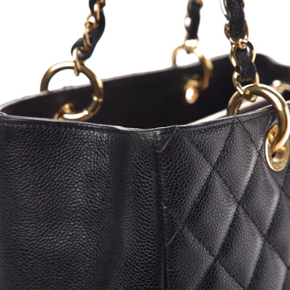 Chanel Caviar Quilted Grand Shopping Tote GST Black 12 of 16