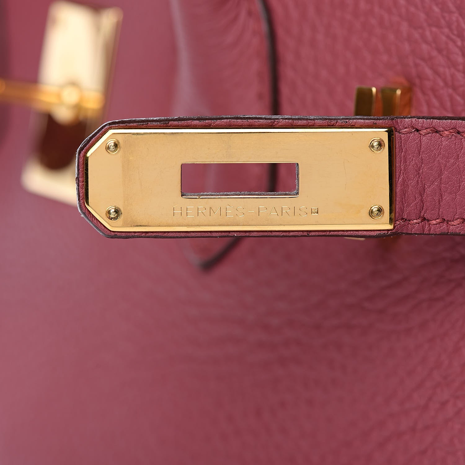 Hermes Taurillon Clemence Birkin 30 Bois de Rose 17 of 33