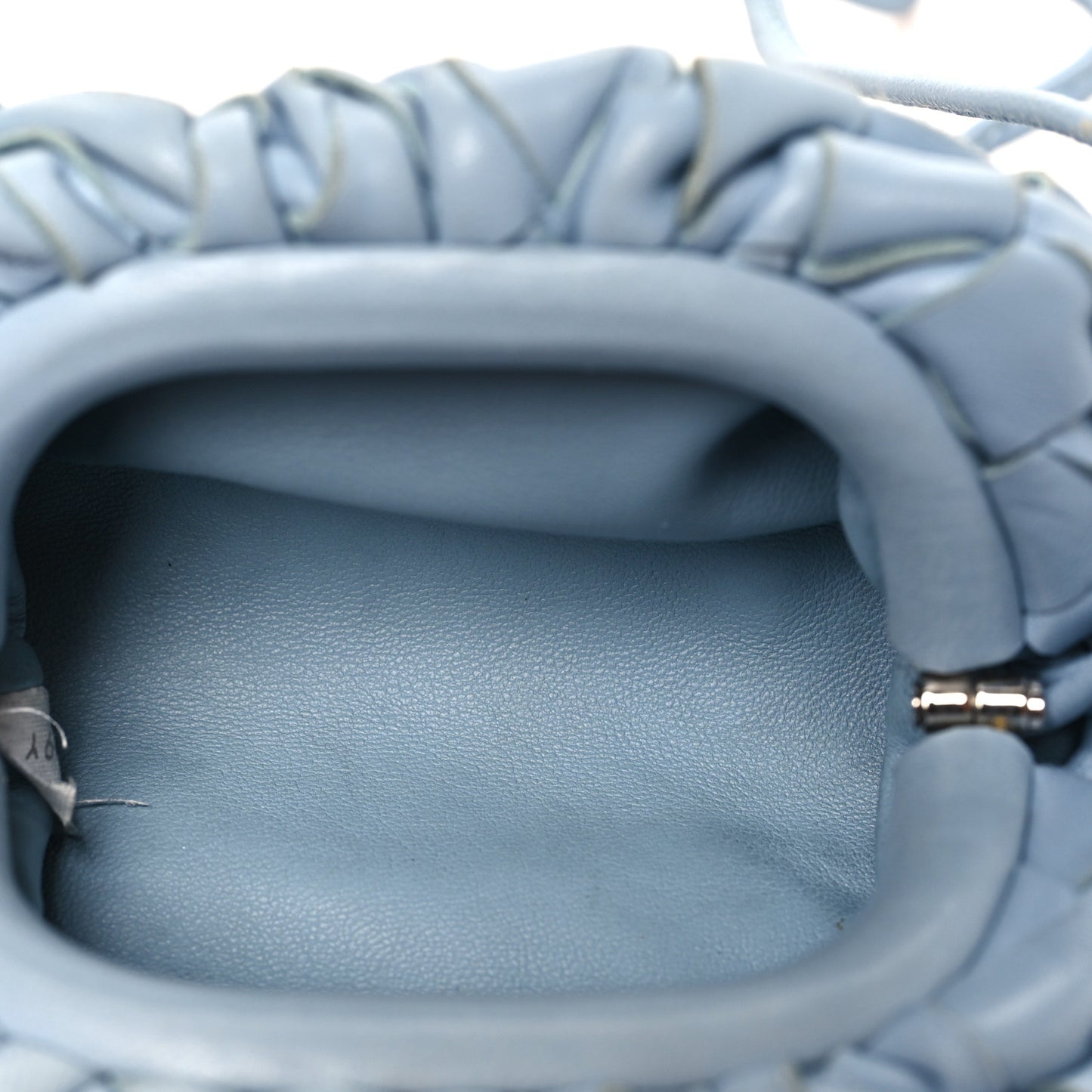 Nappa Intrecciato Coin Purse Ice