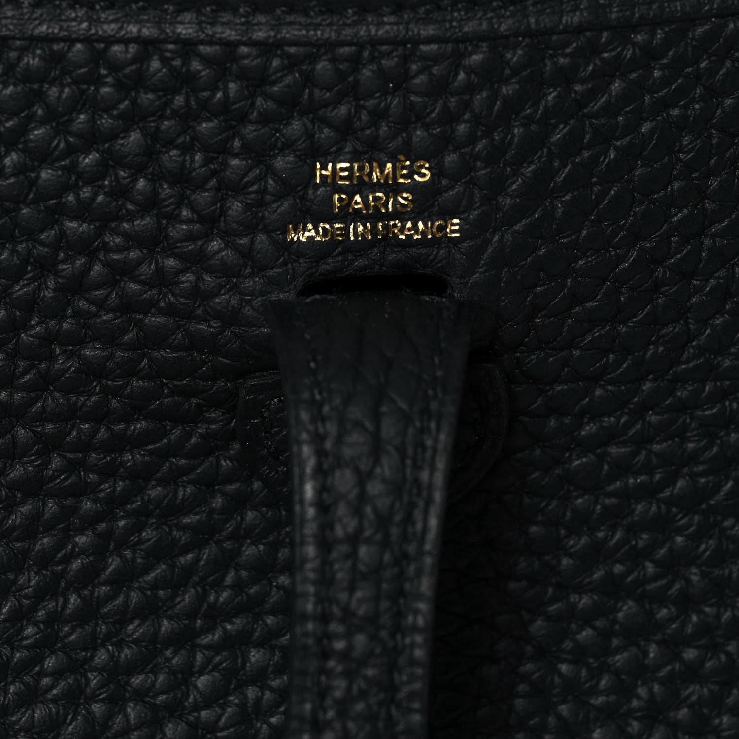 Hermes Taurillon Clemence Evelyne TPM Black 6 of 13